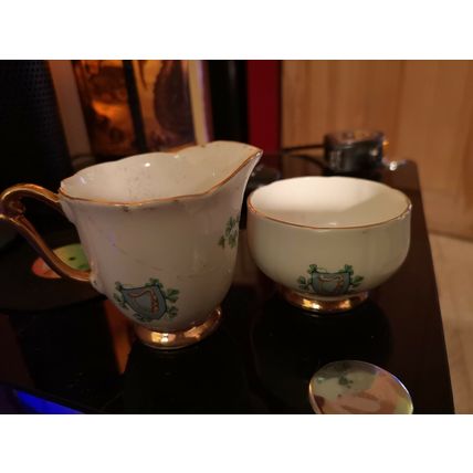 Royal Imperial Ireland Souvenir Milk Jug And Sugar Bowl