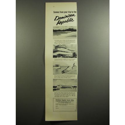 1954 Dominican Republic Tourist Office Ad - Scenes from your trip