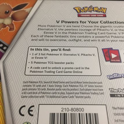 New Pokemon Holo Eternatus Premium Tin