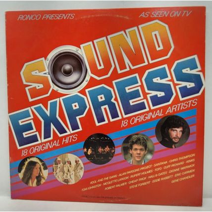 1980 Ronco Presents Sound Express 18 Original Hits LP Vinyl Record Album (P9)