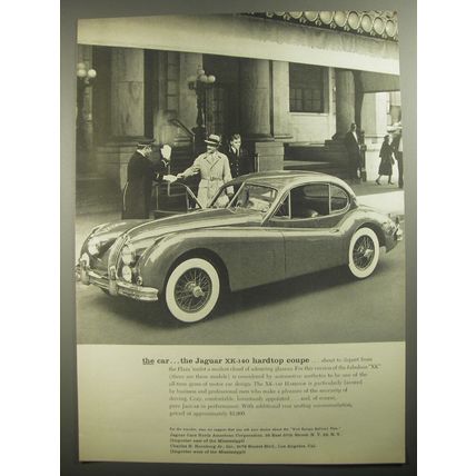 1956 Jaguar XK-140 Hardtop Coupe Advertisement