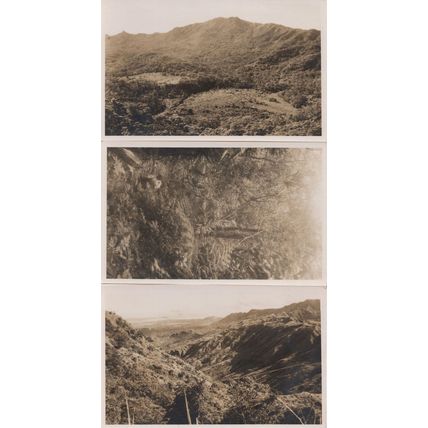Mount Victoria Fiji 3x Old Postcard Photos & Signed History