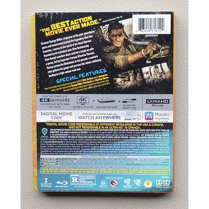 Mad Max Fury Road Best Buy Limited Collectible Steelbook 4K Ultra HD Movie