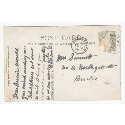 Cromer Church Postcard 1908 Norfolk