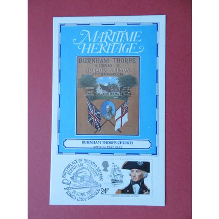 Maritime Heritage Burnham Thorpe Horatio Nelson Birthplace 085/500 Postcard