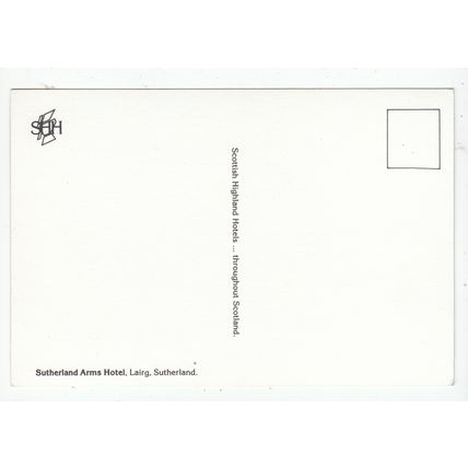 Sutherland Arms Hotel Lairg Postcard Scottish Highland Hotels Scotland