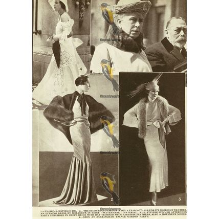 Fashion Suitable For Palace Garden Parties, 1933, Book Illustration, 1936