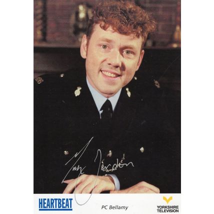 Mark Jordan PC Bellamy Heartbeat Rare Silver Printed Signed Cast Card Photo