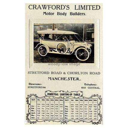 ptc7362 - Lancs - Crawford's Ltd Motor Body Builders Advertisment - print 6x4