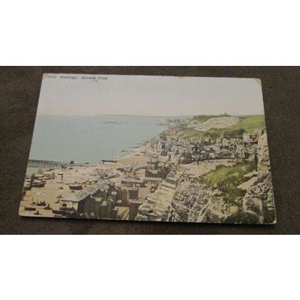 1910 fr Postcard - General View of Hastings, Sussex