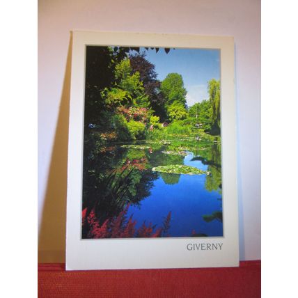 THE GARDEN OF GIVERNY, CLAUDE MONET, FRANCE used postcard 2001 pm =