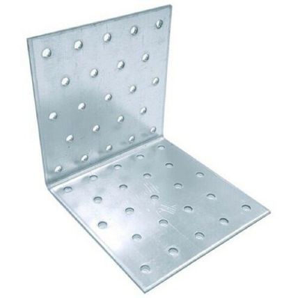 90 Degree Angle Bracket Joist Timber Mending Plates 2mm Galvanised Corner Brace