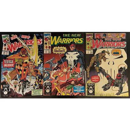 The New Warriors #7, 9, 16 Lot 1991 Marvel Comics Zayix Comics