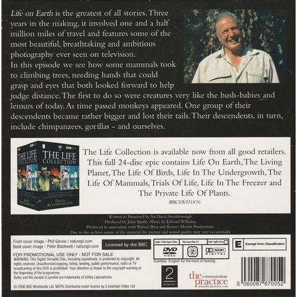 David Attenborough : Wildlife Collection : Life In The Trees : Promotional DVD
