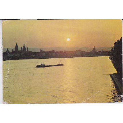 Mainz Germany Postcard posted 1967 creased