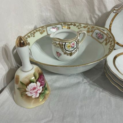 Elegant Dish Set - Perfect -Excellent-Ceramic-White