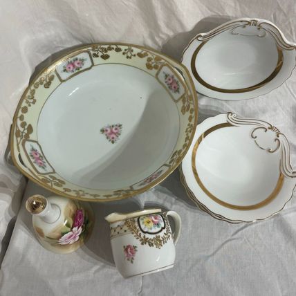 Elegant Dish Set - Perfect -Excellent-Ceramic-White