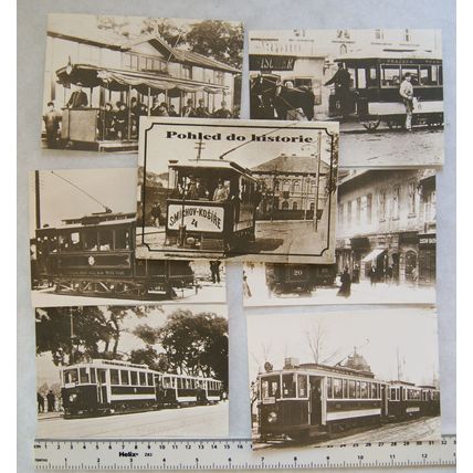 set of 6 postcards Pohled, Czech Republic, vintage scenes