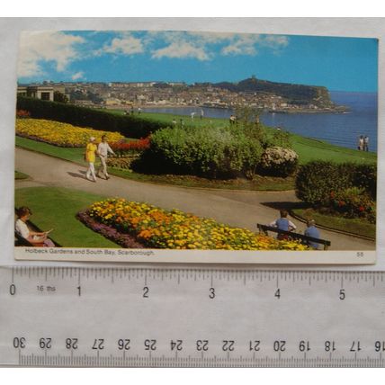 1987 postcard Scarborough, Holbeck Gardens & South Bay