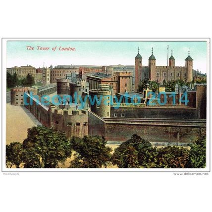 THE TOWER OF LONDON, LONDON, ENGLAND, POSTCARD c1900/10s?