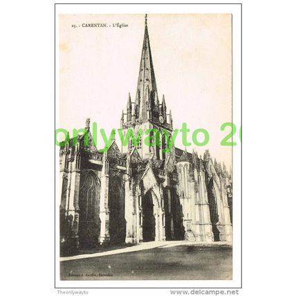 CARENTAN, L'EGLISE, MANCHE, FRANCE, 1910/20s?