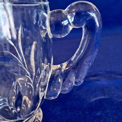 Vintage Lot 2 Indiana Glass WILLOW CLEAR 1008 CREAMERS 3 3/8" Leaf 6oz Milk