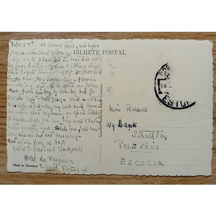 PHOTOCARD: PORTUGAL - COSTA DO SOL, ESTORIL: 1920'S