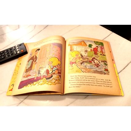 Old Vintage Little Golden Book Dennis The Menace And Ruff (C) Third Edition 1959
