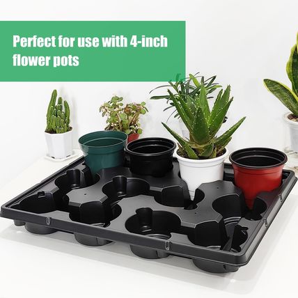 12 Cell round Nursery Pots Trays Thickened Durable Seedling Pots Shuttle Carryin
