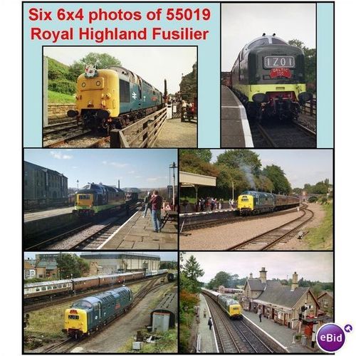 Six 6x4 photos: D9019 55019 ROYAL HIGHLAND FUSILIER
