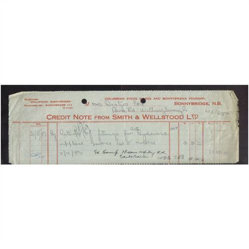 SMITH & WELLSTOOD LTD, "ESSE COOKER CO", BONNYBRIDGE,STERLINGSHIRE  , 26-11-53