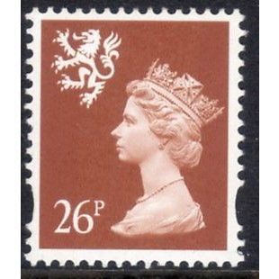 GB 1997 Scotland 26p Chestnut 2PB Unmounted Mint NHM SG S91 Sc SMH79 stamp