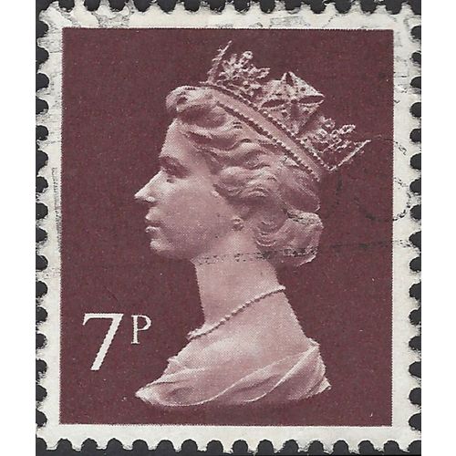 GB, Queen Elizabeth Machin, purple-brown 1975, 7p