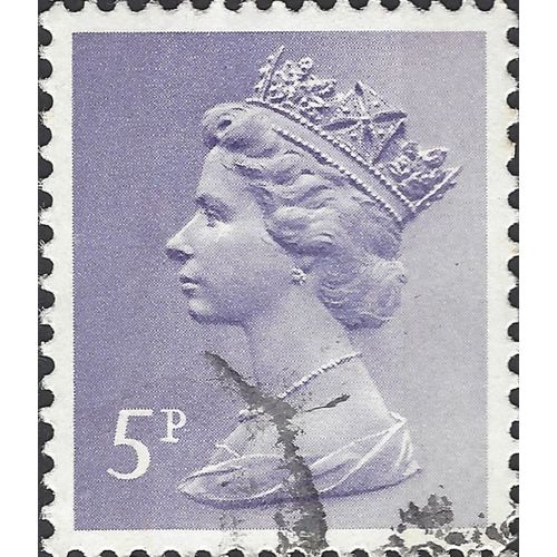 GB, Queen Elizabeth Machin, violet-blue 1971, 5p