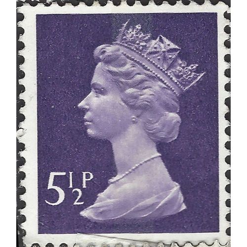 GB, Queen Elizabeth Machin, deep violet-blue 1973, 5½p