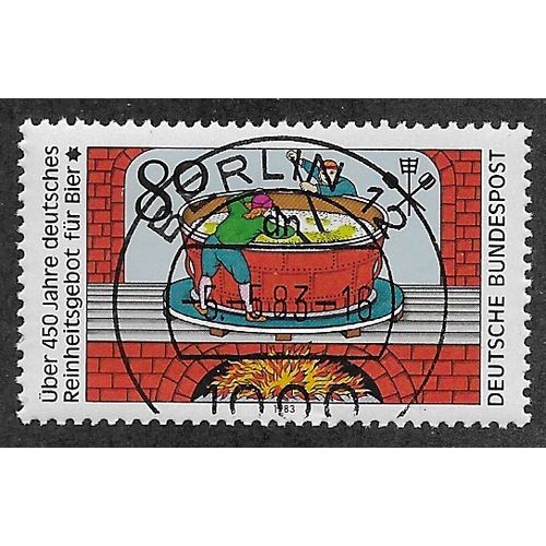GER 1983 80pf '450 YEARS OF BEER PURITY LAWS' FINE USED (EBID54-486)