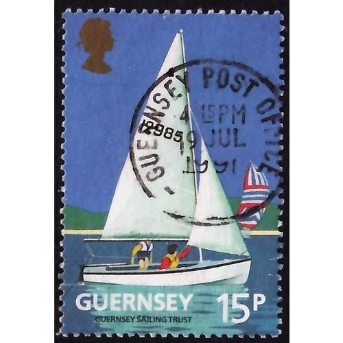 Guernsey, 1991 15p Yacht Club, SG 524 (Scott #459), used