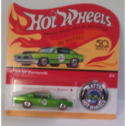 HOT WHEELS ' 50th ANNIVERSAYY ' 1967 HEMI BARRACUDA