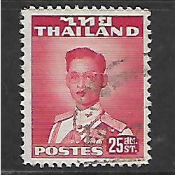 THAILAND 1951 25s RED KING BHUMIBOL SG 340 FINE USED#