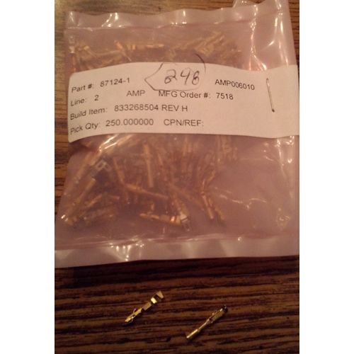 Lot of 248: AMP 87124-1 Wire-to-Board Connector Gold Contacts :: FREE Shipping