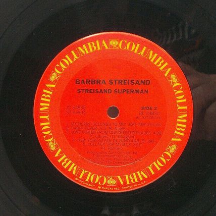 Barbra Streisand "Streisand Superman" Vinyl LP Record Album (P3)