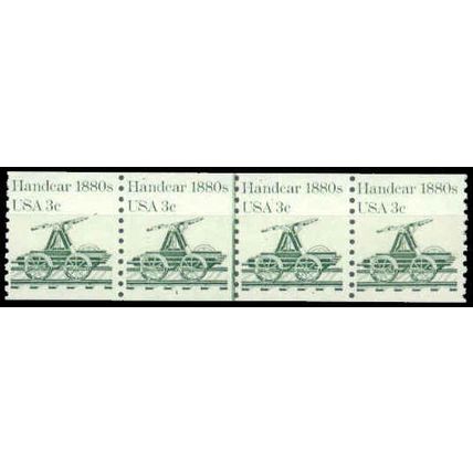 1898 3c Handcar Fine MNH Dry Gum PNC 1/4 P0987