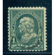 Used 279 1c Benjamin Franklin Just Clears A05256