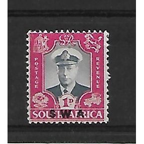 SouthWestAfrica.SG134 1d King George VI.English Print.Unmounted Mint.May21b