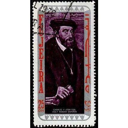 Fujeira 1970 German Personalities 25D Used Stamp