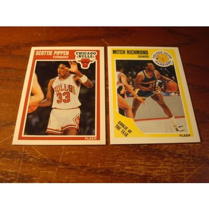 1989 Fleer, 10-Cards, Different, Stars/Rc's/HOF, STOCKTON/PIPPIN, ++