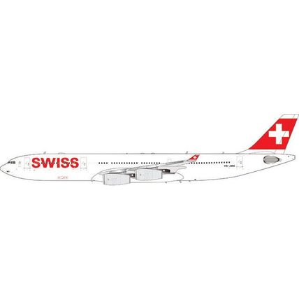 AIRBUS A340-313 SWISS AIR LINES REG: HB-JMB-AVIATION 400 AV4320 1/400 PRE ORDER