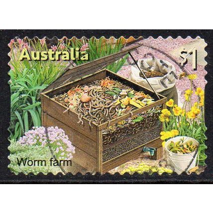 Australia 2019 In the Garden - Worm Farm $1 s/a Used