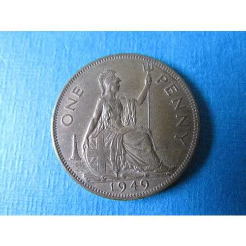 1949 GEORGE VI ONE PENNY FREE POST. (a) AAB