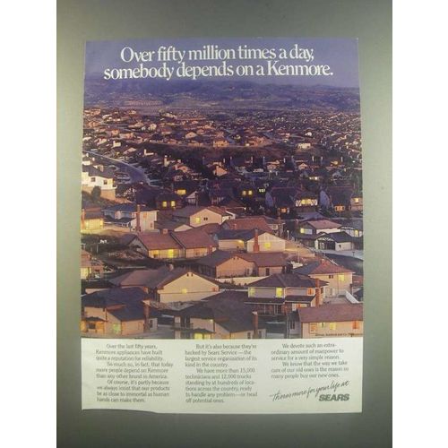 1985 Sears Kenmore Appliances Ad - Fifty Million Times